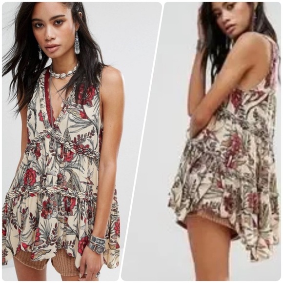 Free People Dresses & Skirts - Free People Haze Hummingbird Tunic Flowy Top